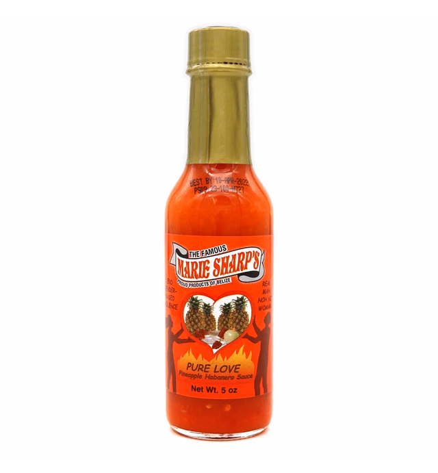 Marie Sharp's Pure Love Pineapple Habanero Hot Sauce | 5 oz