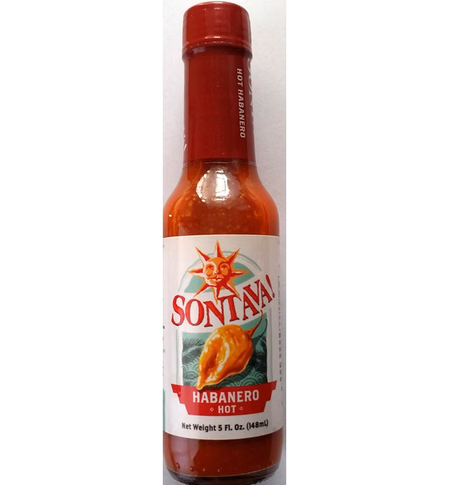 Sontava Habanero Hot Sauce 5 Ounce (Pack of 4)