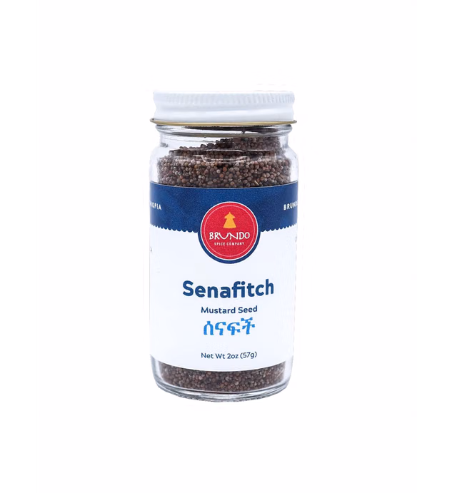 Senafitch | Imported and Authentic Ethiopian Mustard Seed | Made and Imported from Ethiopia | Organic and NON-GMO | ሰናፍች | Used to make Azifa