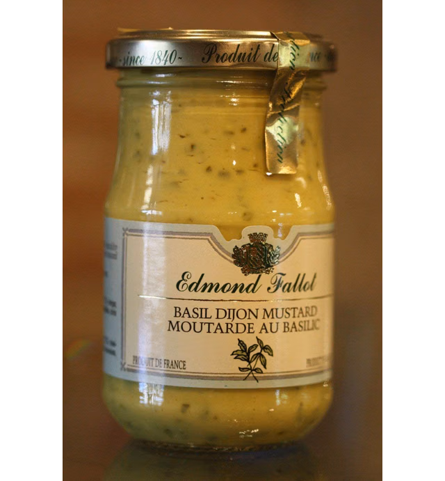 Edmond Fallot Dijon Mustard with Basil (7 ounce)