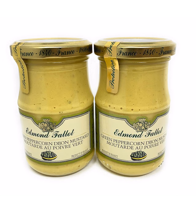 Edmond Fallot Mustards (Green Peppercorn Dijon Mustard, 2 Pack)