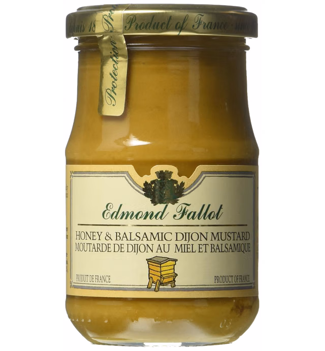 Honey Balsamic Mustard Fallot French Miel et Vinaigre Balsamique Mustard 7oz jar, One