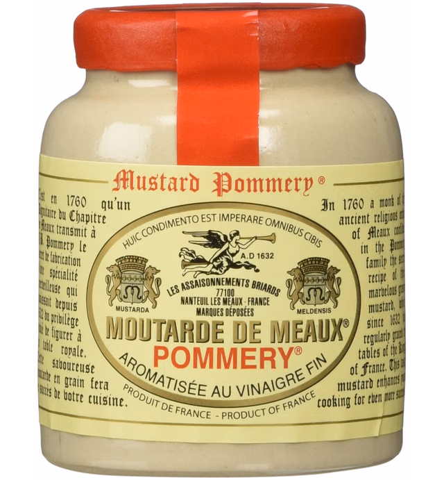 Pommery Mustard Meaux Moutarde in Pottery Crock, 3.5 oz