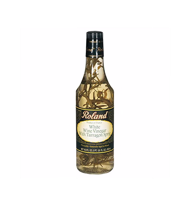 Roland French White Wine Vinegar with Tarragon Sprig - 16.9 oz