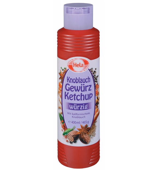 Hela Knoblauch Gewurz Ketchup Wurzig (400ml/13oz)