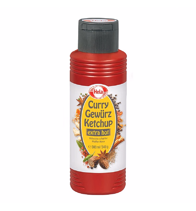 300 ml Hela Curry Gewuerz Spiced Ketchup Extra Hot