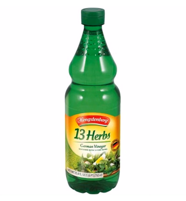 Hengstenberg German Seasoned Vinegar, 13 Herb, 25.4 Ounce (Pack of 6)