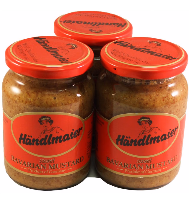 Händlmaier's Sweet Bavarian Mustard 13.4 Oz / 385 Gr - 3 Pack