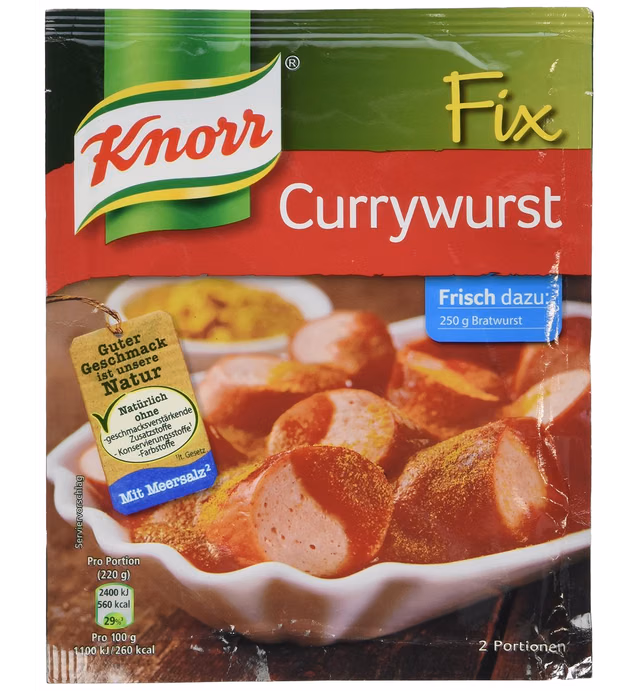 Knorr Fix for Currywurst Sauce Mix -Pack of 10 Pcs