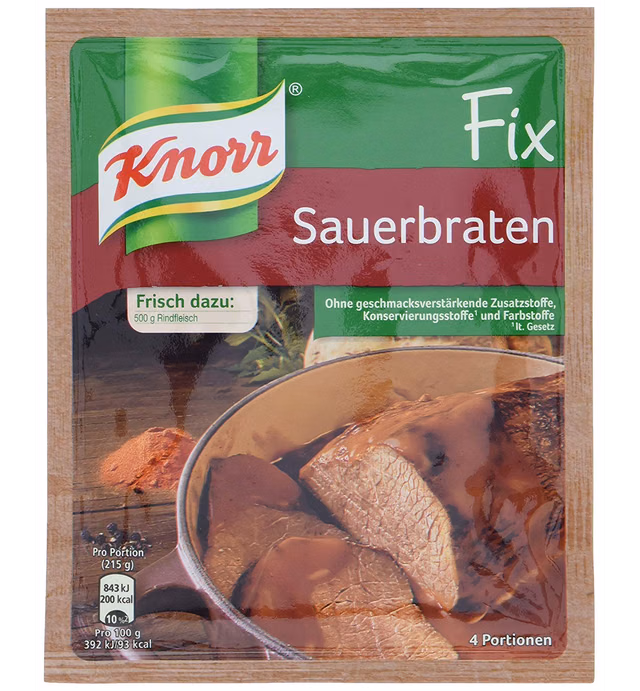 Knorr Fix German Style Pot Roast Sauerbraten 37g | Pack of 3