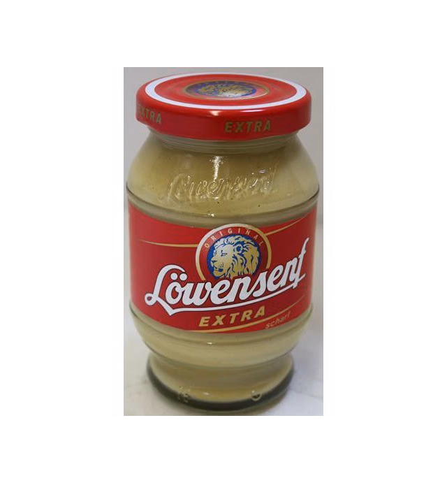 Loewensenf Extra Hot German Mustard, 9.3 oz.