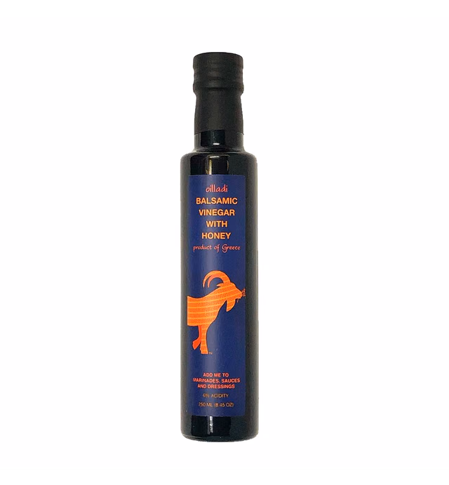 Oilladi Balsamic Vinegar with Honey imported from Greece, 250 ml