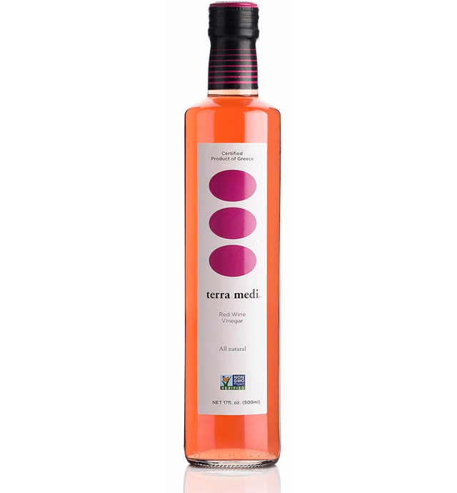 Terra Medi Greek Red Wine Vinegar, 17 Ounce