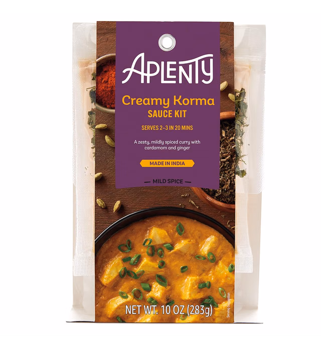 Amazon Brand - Aplenty, Creamy Korma Sauce Kit, 10 oz