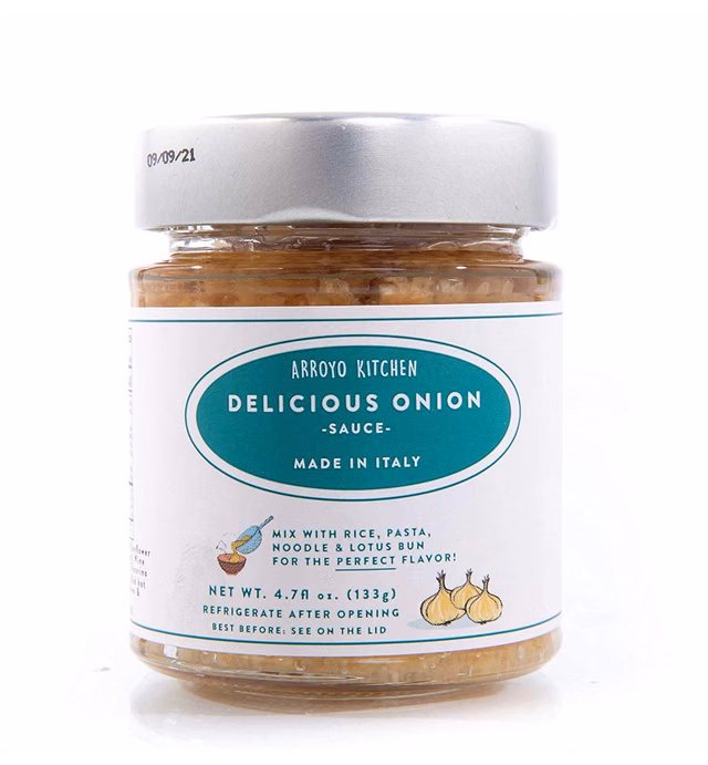 Arroyo Kitchen Delicious Onion, Authentic Italian Sauce, Spiced with Garlic, Chili Pepper & Pecorino Cheese, All Natural, 4.7 fl. oz (1 Pack)
