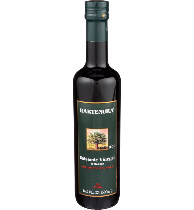 Bartenura Balsamic Vinegar of Modena Italy, 16.9 oz Glass Bottle, 6% Acidity, Certified Kosher