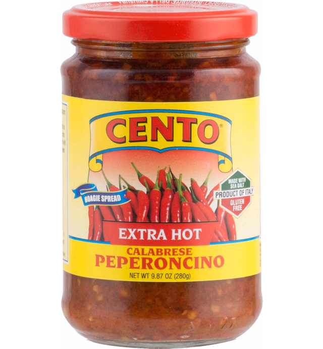 Cento Extra Hot Calabrese Pepperoncino Hoagie Spread, 9.87 Ounce