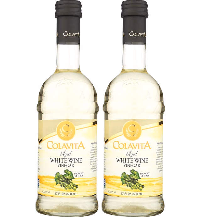 Colavita Aged White Wine Vinegar, Special, 17 Fl Oz (Pack of 2)
