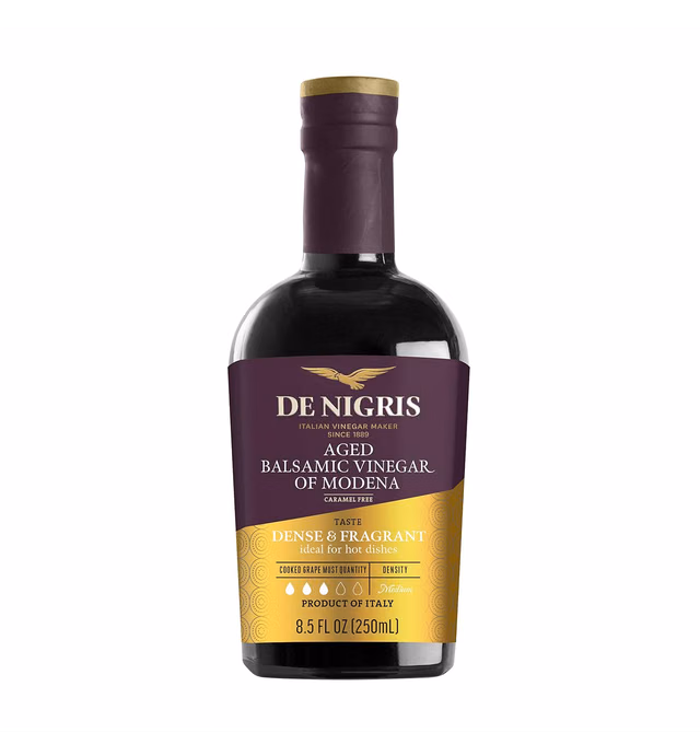 De Nigris Balsamic Vinegar Of Modena 8,5 Oz (250ml) | Balsamic Vinegar From Modena Italy Aged For 3 Years In Antique Wooden Casks | Balsamic Vinegar Aged | Aged Balsamic Vinegar