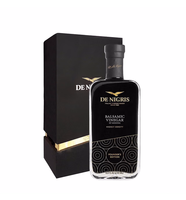 De Nigris Balsamic Vinegar Of Modena Excellence Line Founder's Edition Recipe (70% Grape Must) 8,5 Oz (250ml) | Balsamic Vinegar From Modena Italy Thick and Intense | Balsamic Vinegar Aged
