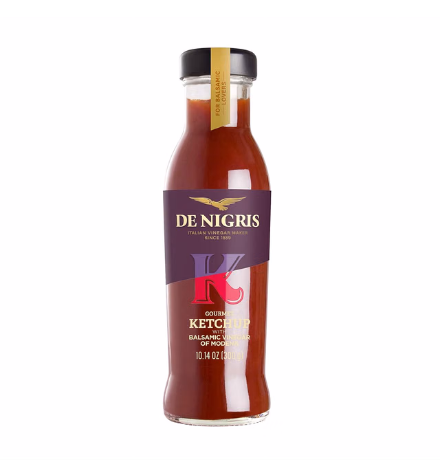 De Nigris Excellence line - Gourmet Italian Ketchup With Balsamic Vinegar Of Modena 10,14 Oz (300ml) | Ketchup With Balsamic Vinegar From Modena Italy | Ketchup With Balsamic Vinegar Aged