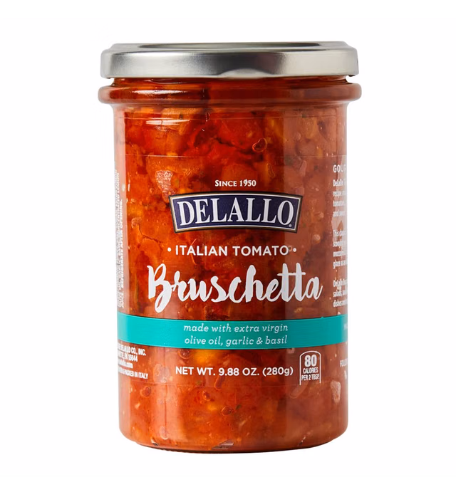 DeLallo Italian Tomato Bruschetta, 9.88oz Jar, 3-Pack