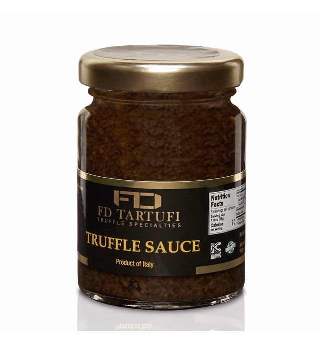 FD TARTUFI Truffle Sauce 80g (2.82oz) - (Tuber Aestivum) Gourmet Food Sauce | Condiments | non gmo | Made in Italy | Mushrooms | Truffles | Kosher