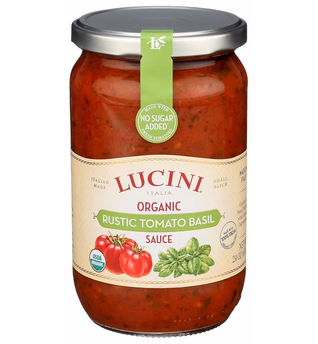 Lucini, Organic Tomato Basil Sauce, 25.5 Ounce