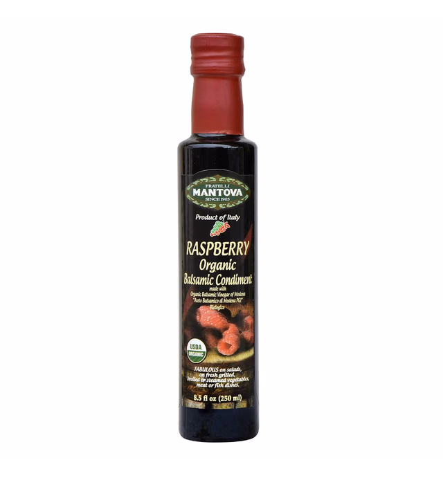 Mantova Fratelli Raspberry Organic Balsamic Vinegar, 8.5 Fl Oz