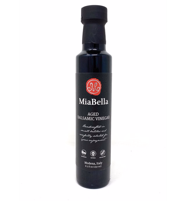 MiaBella Barrel Aged Balsamic Vinegar Product of Modena, Italy (Traditional - 8.5 fl oz)