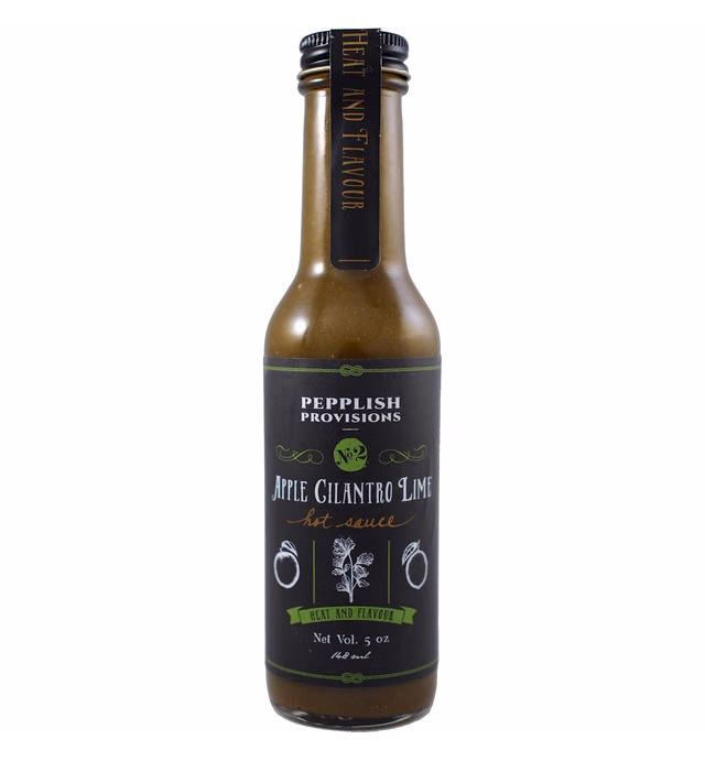 PEPPLISH PROVISIONS Apple Cilantro Lime Hot Sauce, 5 OZ