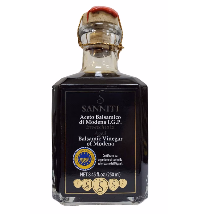 Sanniti Aceto Balsamico Di Modena Aged Artisan Italian Balsamic Wine Vinegar - 8.45 fl.oz. (250ml)