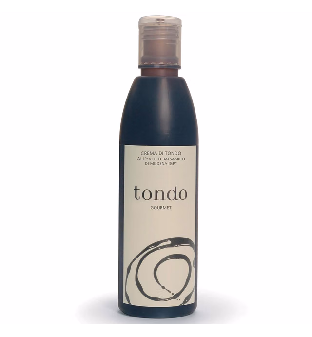 Tondo Balsmic Glaze, Balsamic Vinegar of Modena, Small Batch Balsamic Reduction, All Natural, No Coloring Used, 8 Ounce