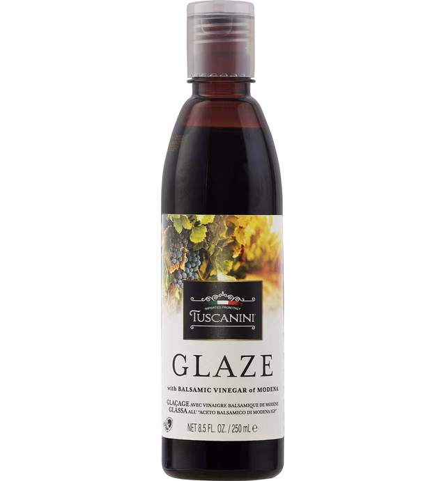 Tuscanini, Balsamic Glaze Made with Kosher Balsamic Vinegar of Modena Italy, 8.5oz bottle, Balsamic Reduction