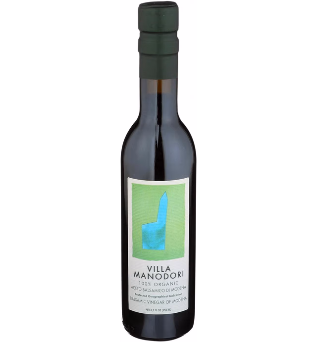 Villa Manodori Organic Balsamic Vinegar, Brown, 8.5 Fl Oz