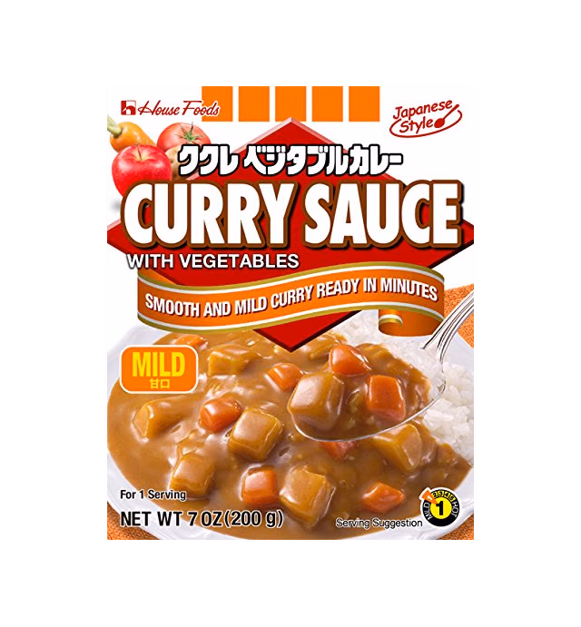 House Foods Curry Sauce with Vegetables, Mild, 7 Ounce Boxes (Pack of 10)