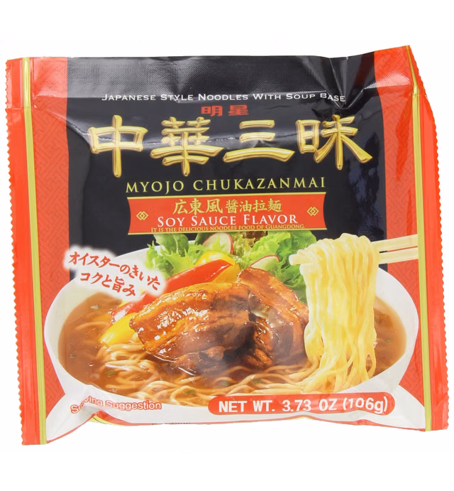Myojo Chukazanmai Instant Ramen Soy Sauce Flavor, 3.73 Ounce (Pack of 8)