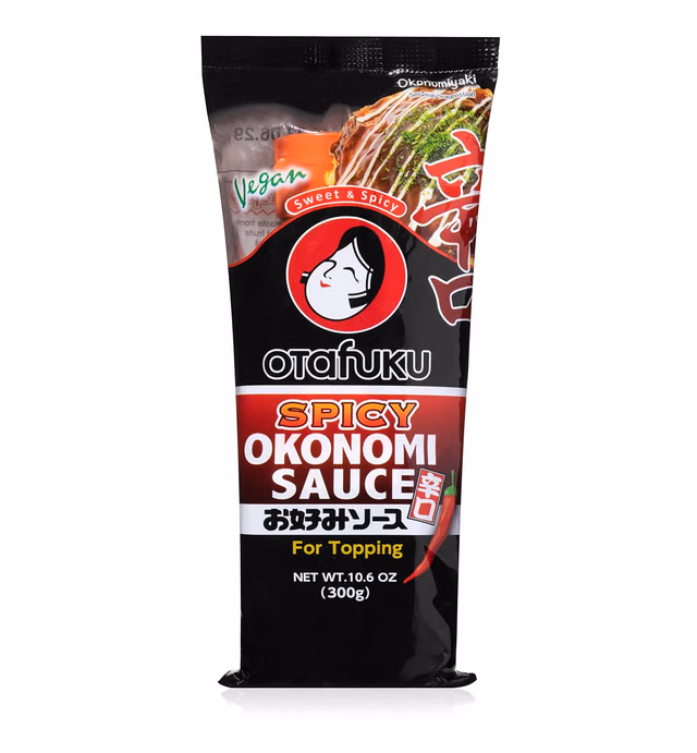 Otafuku Sweet & Spicy Okonomi Sauce for Japanese Okonomiyaki, Sushi, Tonkatsu, and French Fries, Soy Free Vegetarian and Vegan, 10.6 OZ (300g)