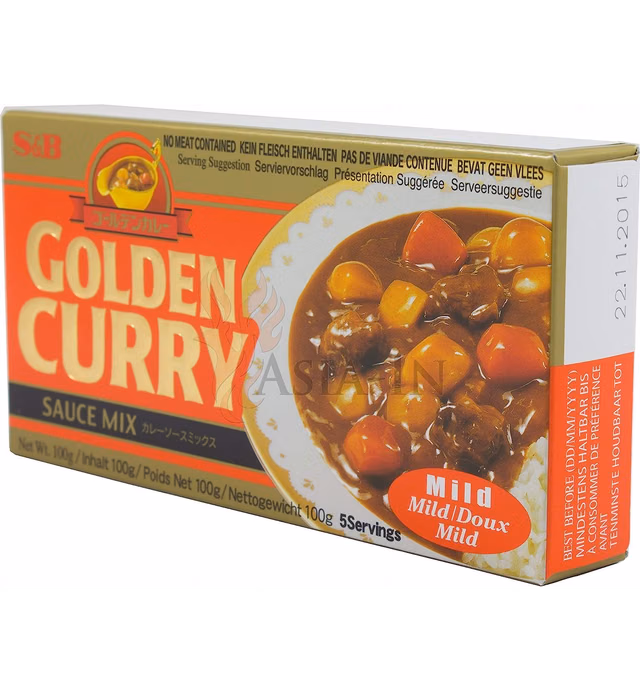 S&B Golden Curry Sauce Mix, Mild, 8.4-Ounce