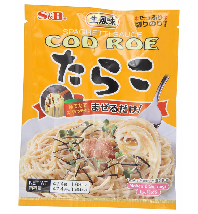 S&B Japanese Cod Roe Tarako Spaghetti Sauce, 1.69-Ounce