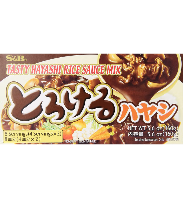 S&B Tasty Hayashi Rice Sauce Mix, 5.6-Ounce