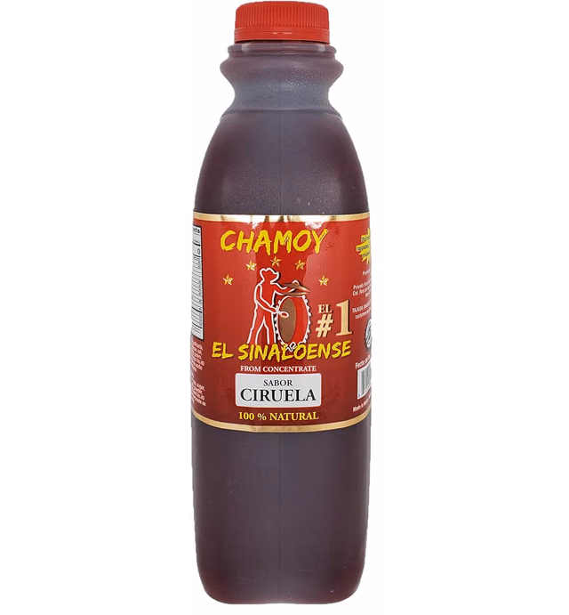 Chamoy El Sinaloense (1 Liter) 100% All Natural with Real Plum Pulp, Classical Mexican slightly spicy snack food sauce