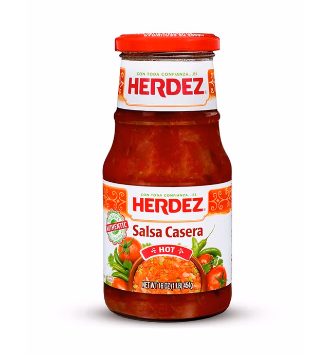 Herdez Salsa Casera Hot, 16 Ounce