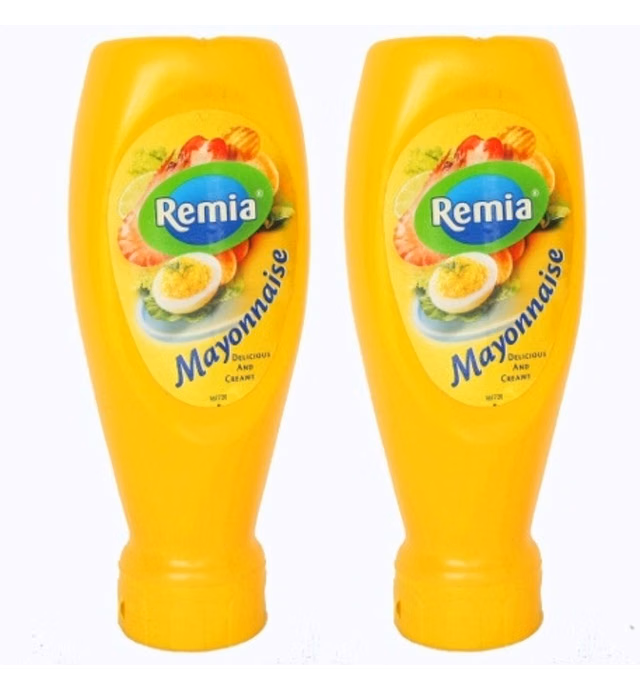 Remia Mayonnaise Dutch Holland Imported (2-Pack), 16.9 oz Mayo Per Plastic Squeeze Bottle