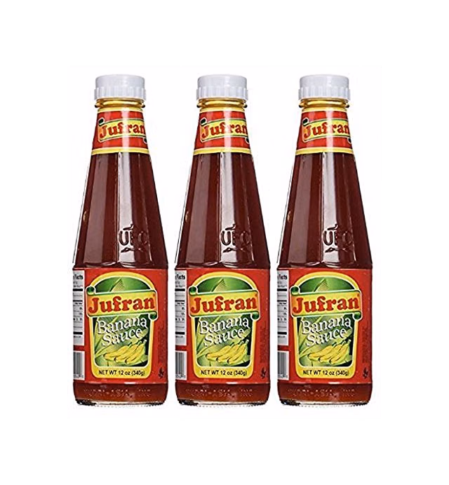 Jufran Banana Sauce Bottles, 12 Ounce (Pack of 3)