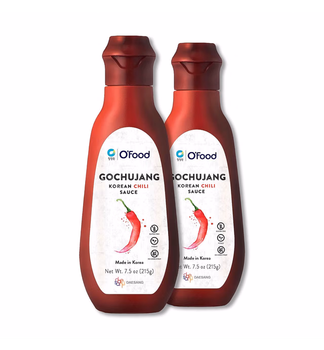 Chung Jung One O'Food Gochujang Korean Chili Sauce, Medium Hot Sauce, 7.50 oz. (Pack of 2)