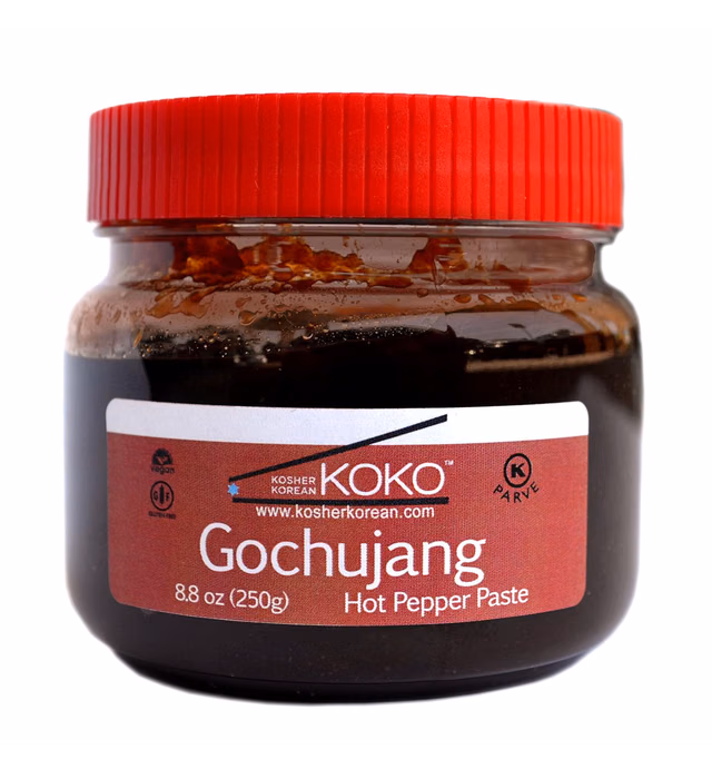 Koko Gochujang (Fermented Hot Pepper Paste) 8.8oz(250g) - Certified Kosher Gochujang - Premium Gluten-free 100% Korean all Natural