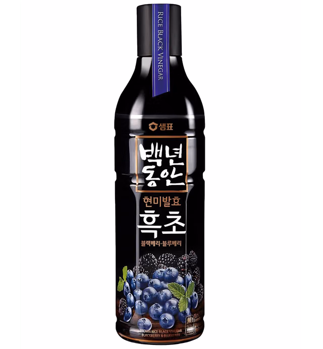 SEMPIO RICE BLACK VINEGAR DRINK - Healthy Fruity Fermented Vinegar Concentrate Beverage Mix, Salad Dressing Alternative, Healthy and Well Balanced Nutrition (Blackberry & Blueberry, 30.43 Fl. Oz)