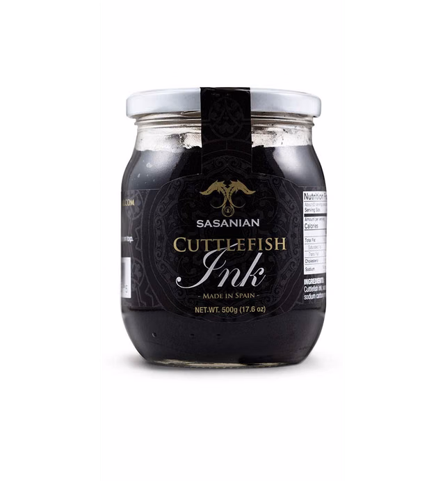 C&C Squid Ink, Tinta Calamar, Nero, 500g/ 17.5oz jar SPAIN