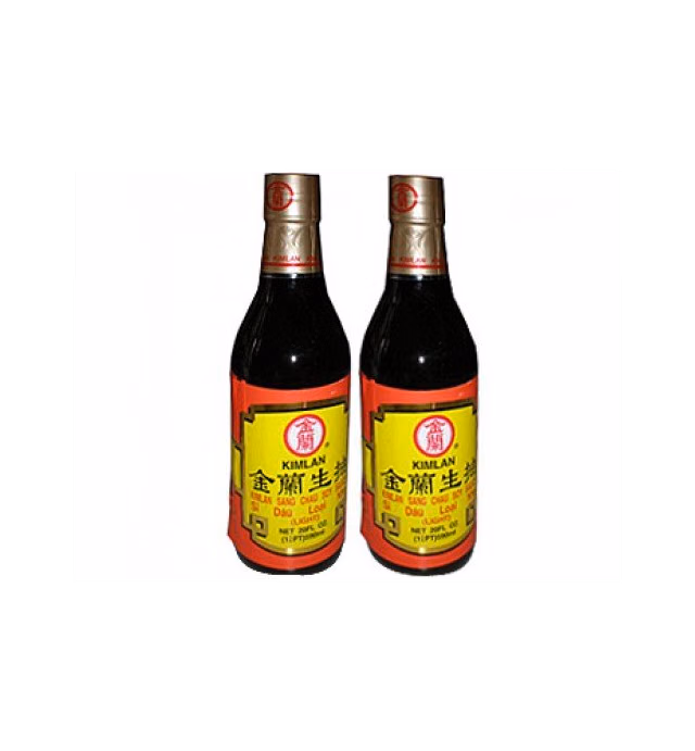 Kimlan Sang Chau Light Soy Sauce, 20 Ounce (Pack of 2)